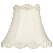 Maybe you would like to learn more about one of these? Springcrest Cream Scalloped Gallery Medium Bell Lamp Shade 7 Top X 14 Bottom X 12 5 High Spider Replacement With Harp And Finial Walmart Com Walmart Com