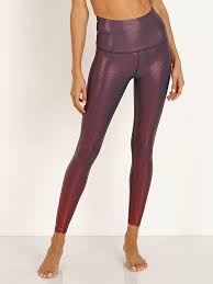 beyond yoga spot on high waisted midi legging team burgundy