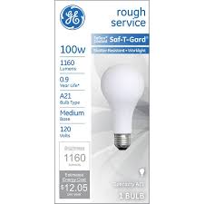 Ge 100 Watt Saf T Gard Rough Service A21 Light Bulb 47261 Blain S Farm Fleet