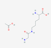 Acetic acid; 2-amino-6-[(2-aminoacetyl)amino]hexanoic acid ...