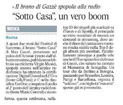 Si intitola 'sotto casa' il nuovo album di max gazze' uscirà il 14 febbraio in contemporanea con il festival di sanremo. Max Gazze Sotto Casa Home Facebook