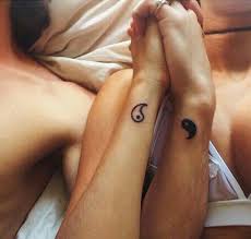 Yin Yang Matching Couple Tattoos Cute Couple Tattoos Couple Tattoos