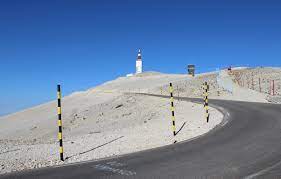 Drive or take the train down the rhône valley, and there it is, on your left, perhaps 40 miles away, rising out of the plains as if it were the only mountain in the world. Le Mont Ventoux