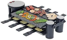 Swissmar Swivel Raclette Grill 1 Non Stick 1 Hot Stone Surface 8 Person Raclette Grill Raclette Party Hot Stone Cooking