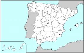 Mapa Politico De España Para Colorear