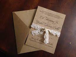 Handmade Rustic Wedding Invitation Supplies Craft Paper Craft Paper Envelopes Lace A Wedding Invitation Supplies Rustic Crafts Wedding Invitations Rustic