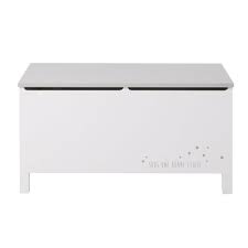 Coffre A Jouets Blanc Et Gris Motifs Etoiles Celeste En 2020 Coffre A Jouet Blanc Coffre A Jouets Maison Du Monde
