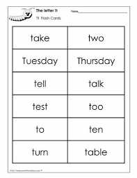 B iː ˈ s iː / or abcs / ˌ eɪ. Word Wall Words For The Letter T Worksheets