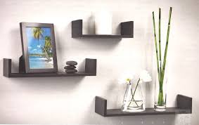 Floating Wall Shelves Set 3 Black Wood U Shape Interiors By Design New Floating Wall Shelves Wood Wall Shelf Shelves