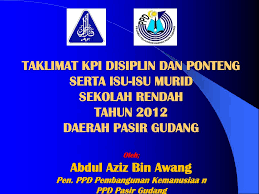 Isu masalah disiplin pelajar masih lagi hangat diperkatakan di kalangan masyarakat hari ini. Ppt Taklimat Kpi Disiplin Dan Ponteng Serta Isu Isu Murid Sekolah Rendah Tahun 2012 Daerah Pasir Gudang Oleh Abdul Aziz Powerpoint Presentation Id 1401069