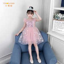 فستان بناتي فستان ملكة الثلج رداء 2020 أزرق وردي منفوش فساتين للأطفال الرضع  فساتين حفلات تنكرية