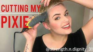Apply spray gel to the hair and brush it through with the vent brush. Cutting My Pixie Youtube
