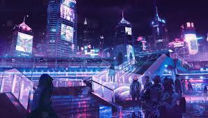 Search your top hd images for your phone, desktop or website. Purple Anime City Ps4 Wallpapers Wallpaper Cave
