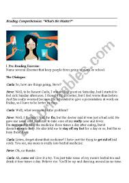 Dean belcher / getty images if you have gone through the reading comprehension worksheet 2 the end of overeating then please read the answers below. Health Problems Reading Comprehension Esl Worksheet By Hisham