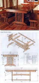 Craftsman Style Dining Table Plans Furniture Plans And Projects Woodarchivist Com Wooden Crafts Diy Diy Farmhouse Table Plans Woodworking Projects