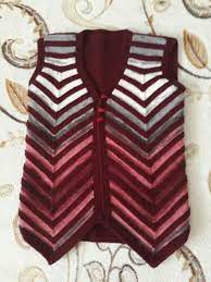 Yapimi Gayet Kolay Gorunusu Cok Hos Bir Model 38 40 Beden Alintidir Malzemeler Alize Superlana Bordo Ip Alize Superlana Yelek Baby Knitting Patterns Orgu