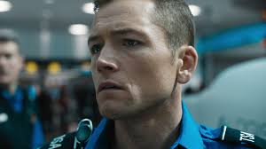 Taron Egerton vs Jason Bateman in the ultimate face off. We're sweating  already. , Carry-On arrives December 13