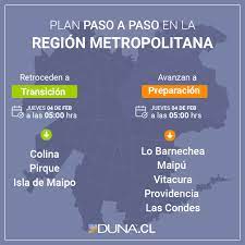 Conoce los cambios en el plan paso a paso que comenzaron a regir desde las 05:00 horas de este sábado 19 de junio. Mapa Del Plan Paso A Paso Cinco Comunas De La Rm Avanzan A Preparacion Duna 89 7 Duna 89 7
