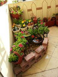 Bricks N Pebbles Add Beauty To Balcony Balcony Decor Plant Decor Apartment Garden