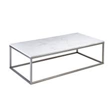 This table is also available with a matching square coffee. Cadre Marble Rectangular Coffee Table White Dwell