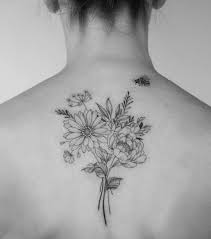 Each flower has a highly specific meaning on its own. Minnie On Instagram Bouquet Of Flowers And Herbs With A Little Visitor For Karen Flowers Bouquet Bo Floral Back Tattoos Herb Tattoo Bouquet Tattoo