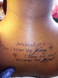 Jeremiah 29:11 i need to get this tattooed across my forehead, maybe then i'll remember this is happening in my life. Nkoditainment Ink Posts Facebook