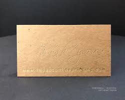 5 out of 5 stars. Embossed Kraft Business Cards