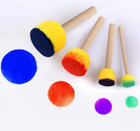 Amazon.com: 30 Pcs Round Sponges Brush Set, Round Sponge ...