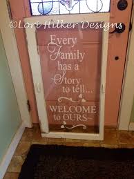 The many cricut explore air 2 projects, so you can have plenty of ideas that you can try, to be able to give life to your first creations and practice while doing it. Custom Order Vinyl On A Vintage Window Window Crafts Old Window Crafts Old Windows