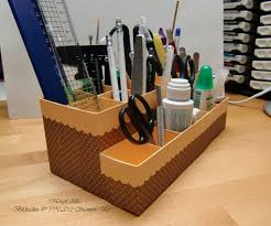 Auch ein stabiler malertisch eignet sich als schreibtisch foto: Mein Erster Selbst Gebastelter Schreibtisch Organizer Margits Schatztruhe