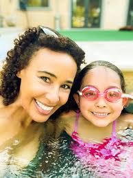 It's officially summer when Jade commands me to play in the pool! 🌴😊