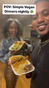 Simple vegan dinner 🍲 1. Chick peas 2. Quinoa 3. Okra 4. Fried and grilled  mushrooms 🍄 5. Collard greens 🥬 6. Chick pea pasta Check out our vegan  recipe book for more recipes and how to live a ...