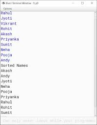 $ javac alphabetical_order.java $ java alphabetical_order. Write A Program To Input Forty Words In An Array Arrange Knowledgeboat
