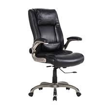Executive Office Chair With Flip Up Arms Removable Lumbar Support 360 Swivel Weight Capacity 300 Lbs Black Office Chair Executive Office Chairs Chair