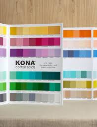 Prototypical Robert Kaufman Kona Cotton Color Chart 2019
