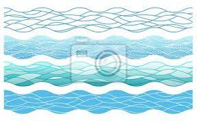 Le immagini natalizie stilizzate sono fondamentali per imparare a disegnare e al tempo stesso per attendere l'arrivo di babbo natale. Onde Del Mare Di Contorno Stilizzato Elementi Vettoriali Per Dipinti Da Parete Quadri Vento Bagnato Onda Myloview It