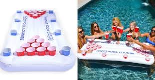 You Can Get A Floating Beer Pong Game For The Coolest Pool Party Around In 2020 Pong Game Pool Party Summer Pool Party