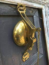 Brass Trolley Bell Solid Brass Vintage Cable Car Bell Wall Hanging Bell Tram Conductor Bell Street Car Sound Door Bell Fathers Gift Hanging Bell Car Sounds Solid Brass