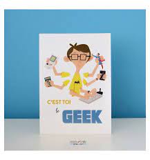 Carte Geek Cadeau Geeks Et Geekettes Cadeau Geek Cadeau Geek Cadeau Papa Affaires De Geek