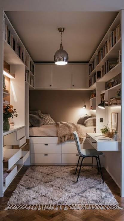 32 Tiny Bedroom with Home Office Design Ideas: Maximize Your Space in Style - DecoMAGZ