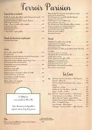 le menu estival du terroir parisien maison de la mutualite terroir parisien carte restaurant menu resto