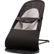 Babybjorn Wipstoeltje Balance Soft Zwart Grijs Mesh Babyoutlet