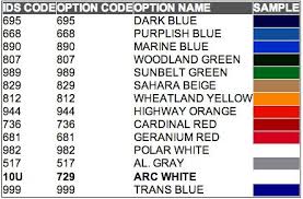 veritable holden colour chart 2019