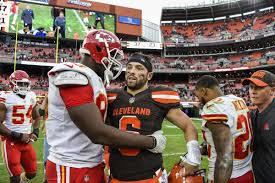 Two teams remain in the 2021 nfl playoffs after an eventful championship round sunday. 2021 Nfl Playoff Schedule Tv Online Streaming For Browns Vs Chiefs Bucs Vs Saints Pride Of Detroit