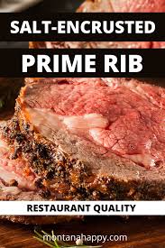 You'll want to remove the roast from the oven when its internal temperature reaches 110º, which for a 5lb roast should take about 1 hour and 30 minutes. Salt Encrusted Prime Rib Recipe Prime Rib Recipe Christmas Rib Recipes Prime Rib Recipe