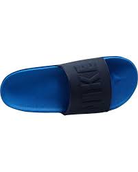 So i got the black/black nike off court slides and couldn't be more happy. Nike Offcourt Slides In Blue For Men Lyst