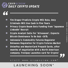 Dailycryptoupdate Cryptonews Crypscrow Timdraper Crypto Rule Criminal Cash Privacy Beam Funding Japanese Link Cryptocurrency Bitcoin Price Bitcoin