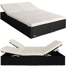 Doppel Sonnenliege Poly Rattan Liege Liegestuhl Lounge Couch Sofa Gartenliege Sw Gartenliege Doppelliege Sonnenliege