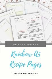 Now You Can Make An Entire Recipe Book Binder Planner With Your Favorite Recipes And Keep Adding To It Download Thi Book Binder Recipe Book Mini Happy Planner