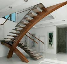 The marble along the banister base seems to flow downward, adding balance to the room. Modern Staircase Design Ideas Living Room Stairs Designs 2019 Stairs Design Modern Contemporary Stairs Interior Stairs